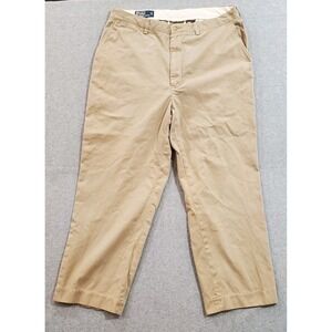 Polo Ralph Lauren‎ Prospect Pants Mens Measures 36x30 Beige Flat Front Chino